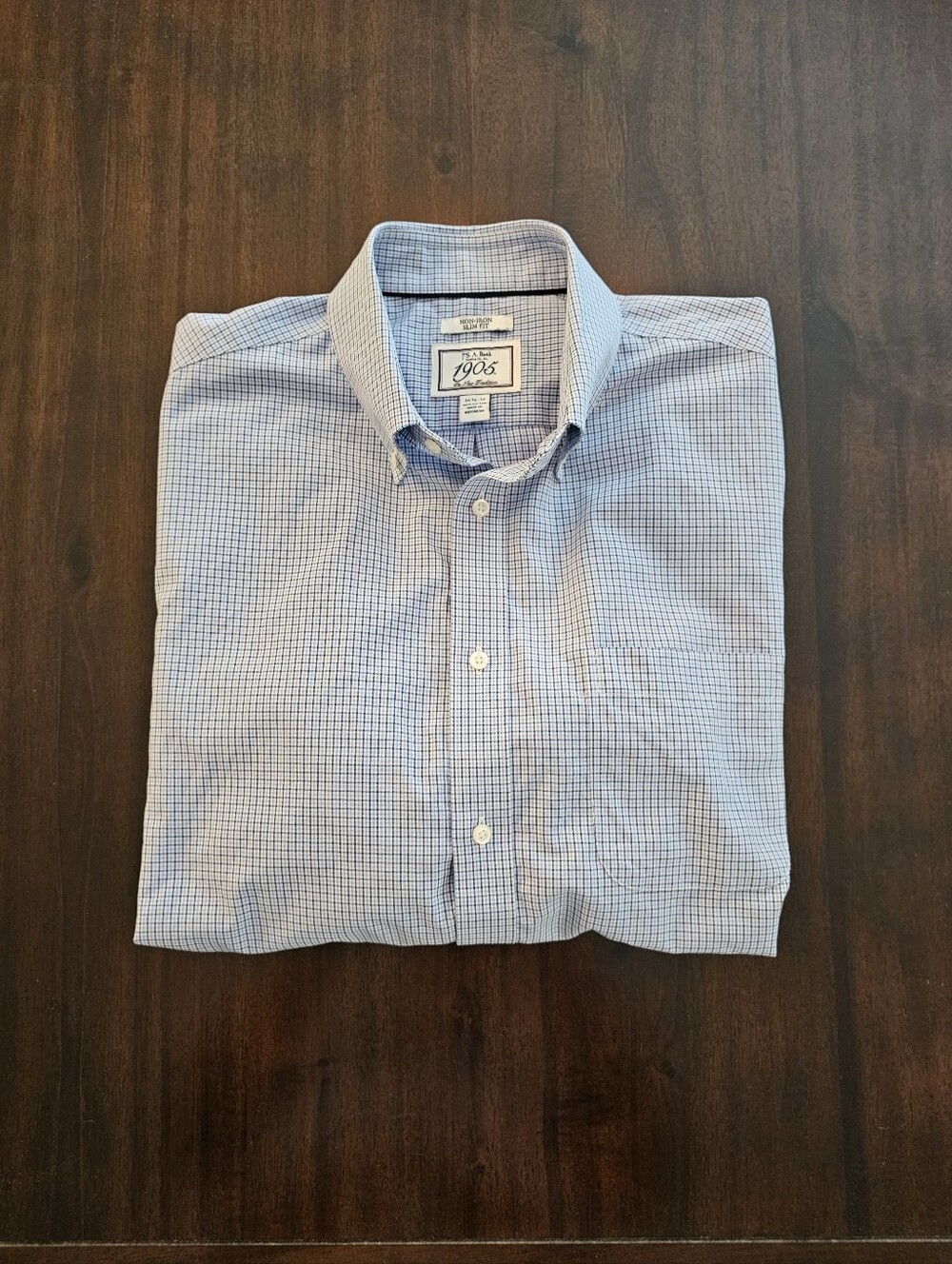 Jos. A. Bank 1905 Slim Fit Button Down Dress Shirt Size 16.5 X 34